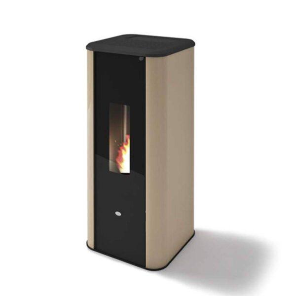 Stufa a pellet Eva Calòr SILENCE 11kW ERMETICA convezione naturale e ventilazione