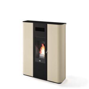 Stufa pellet Eva Calòr SLIM REBECCA 8,5kW acciaio ventilata