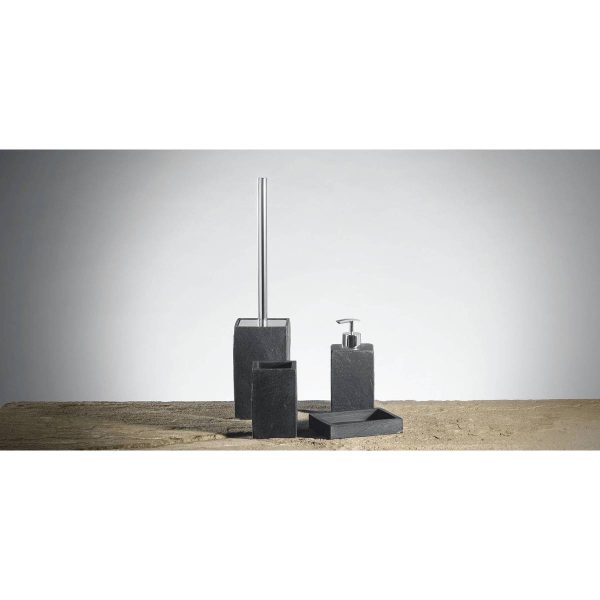 METAFORM SYL Set accessori da appoggio in POLIRESINA ardesia o sabbia 4 pezzi - immagine 3