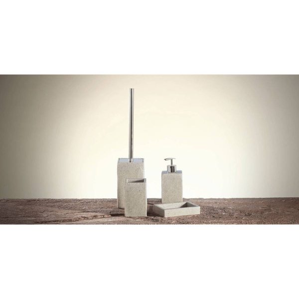 METAFORM SYL Set accessori da appoggio in POLIRESINA ardesia o sabbia 4 pezzi - immagine 12