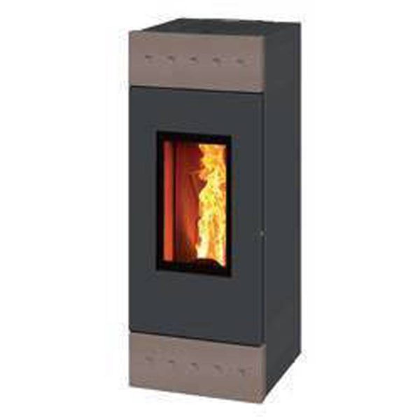 Stufa a pellet Montegrappa TILE + NPS7 EVO 6,4 kW ventilata in maiolica | Quaranta Store - immagine 6