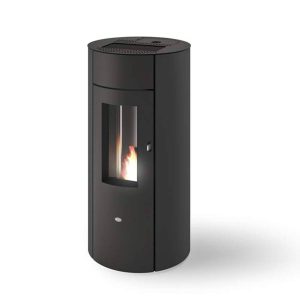 Stufa a pellet Eva Calòr TRINITY 10kW ERMETICA convezione naturale e ventilazione
