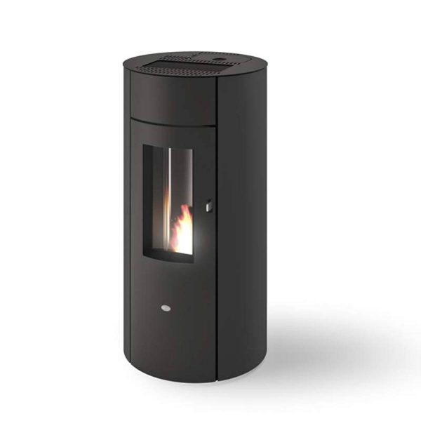 Stufa a pellet Eva Calòr TRINITY 10kW ERMETICA convezione naturale e ventilazione
