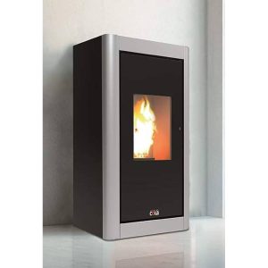 Stufa a pellet Anselmo Cola URBAN 7kW in acciaio inclusa cover colore a scelta