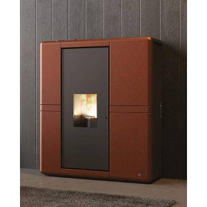 Caldaia a pellet Anselmo Cola TERMO LORENE 14kW ERMETICA in acciaio e maiolica