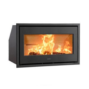 Inserto a legna Ravelli ZEUS 7kW a convezione naturale porta totalmente in vetro
