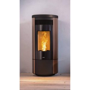 Stufa a pellet ERMETICA NOBIS A11 V/C ROUND TOP 11kW convezione nat.-ventil.-canal
