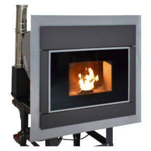 Inserto a pellet Laminox APOLLO 24 IDRO 24kW rivestito in acciaio verniciato