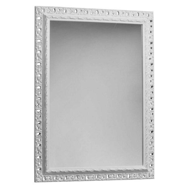 CIPI Specchio BAROKKO JR in legno intarsiato finiture lucide bianco,oro,argento
