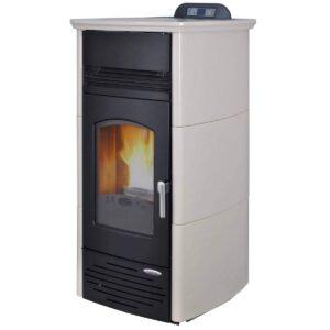 Termostufa pellet Laminox CARLOTTA IDROVENTILATA PRESTIGE 24kW maiolica refrattaria
