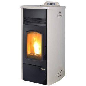 Stufa pellet Laminox DALIA OMNIA AIR PLUS 12kW ventilata in acciaio braciere autopulente