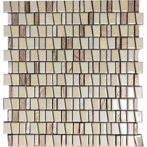 Mosaico su rete 30x30 Freedom verticale almond