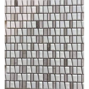 Mosaico su rete 30x30 Freedom verticale ice
