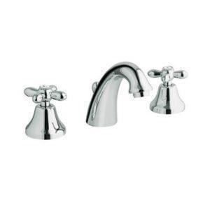 GABOLI LUIGI Batteria Lavabo 3 fori MARGHERITA B04 bocca girevole H=225 mm (CR)
