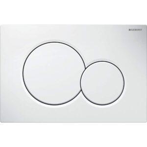 GEBERIT Placca di comando SIGMA01 115.770.00.01 risciacquo a due quantità bianca
