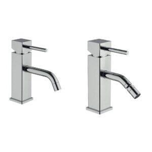 GABOLI LUIGI Set Miscelatori JUMPY Lavabo Q20 + Bidet Q40 con finitura cromata (CR)