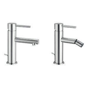 Set miscelatori GABOLI LUIGI Luigini L20 lavabo + L40 bidet cromo – Design essenziale | Quaranta Store