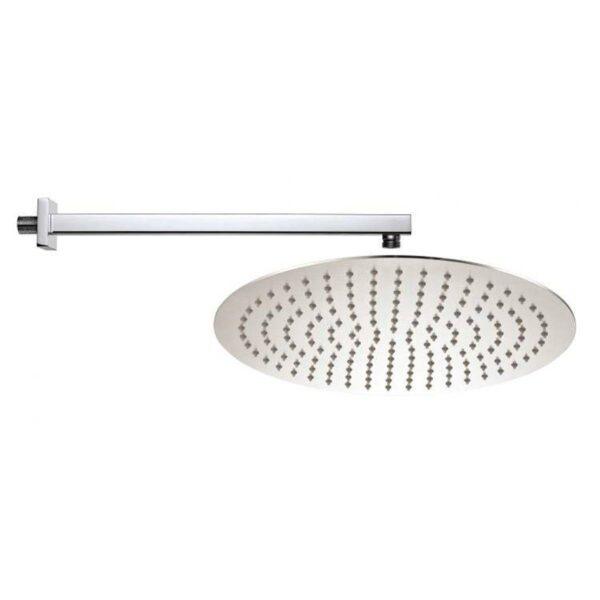 Soffione doccia 20x43 inox 304 a parete, getti siliconici anticalcare bagno casa