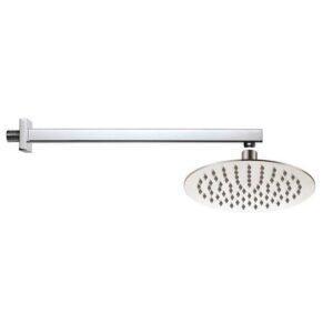 Soffione doccia 30x30 acciaio inox304 getti silicone anticalcare+attacco Ø 24