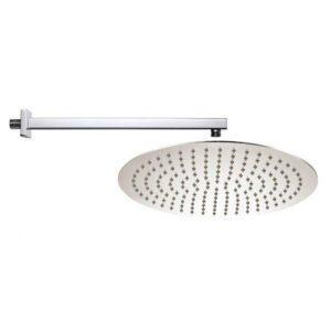Soffione doccia 40x40 acciaio inox 304 getti siliconici anticalcare+attacco Ø24