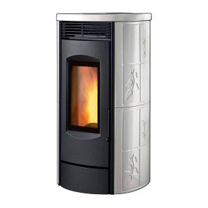 Stufa pellet ermetica Caminetti Montegrappa ALPINA NXS EVO 10kW canalizz. 3 ventilatori