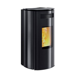 Termostufa pellet Caminetti Montegrappa BOLLA MW18 16kW ERMETICA vent. in vetro