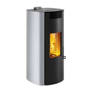 Stufa pellet ermetica Caminetti Montegrappa BOMA NXS EVO 10kW canalizzata 3 ventilatori
