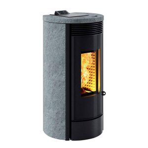 Stufa pellet Caminetti Montegrappa MURA NXS EVO 10kW canalizzata 3 ventilatori