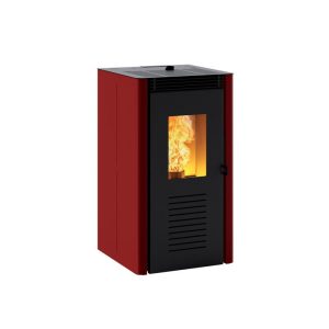 Stufa pellet Caminetti Montegrappa NODO 4kW ventilata uscita con fumi superiore