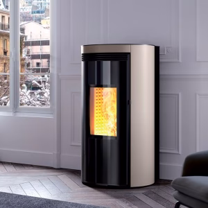 Termostufa a pellet Caminetti Montegrappa BITTA MW26 Wi-Fi EP ermetica e ventilata