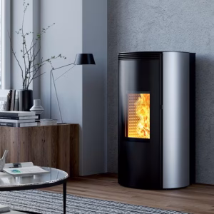 Termostufa a pellet Caminetti Montegrappa CUMA MW26 Wi-Fi EP ermetica e ventilata