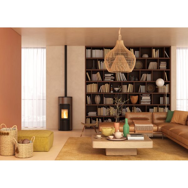 Stufa a pellet Ravelli Ecoteck Circular 9 kW ermetica ventilata | Quaranta Store - immagine 5