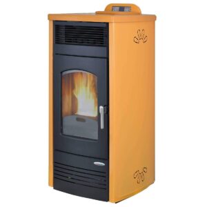 Stufa a pellet Laminox VALENTINA AIR PLUS 16kW ventilata in acciaio verniciato