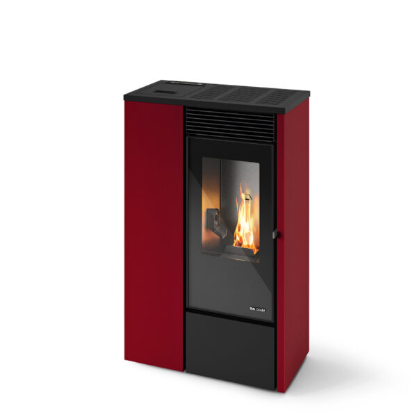 Stufa pellet Eva Calòr SLIM ERMETICA VANESSA 9,5kW acciaio ventilata - immagine 3