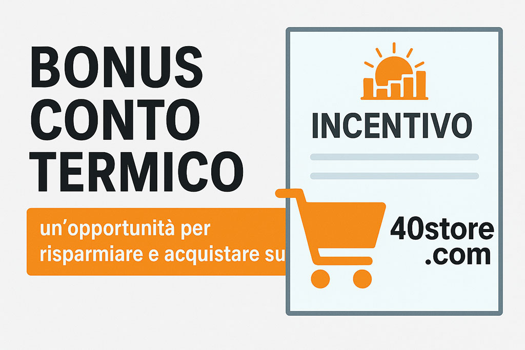 Quaranta Store Bonus Conto Termico: un’opportunità per risparmiare e acquistare sul nostro shop online 1 conto-termico---40-store